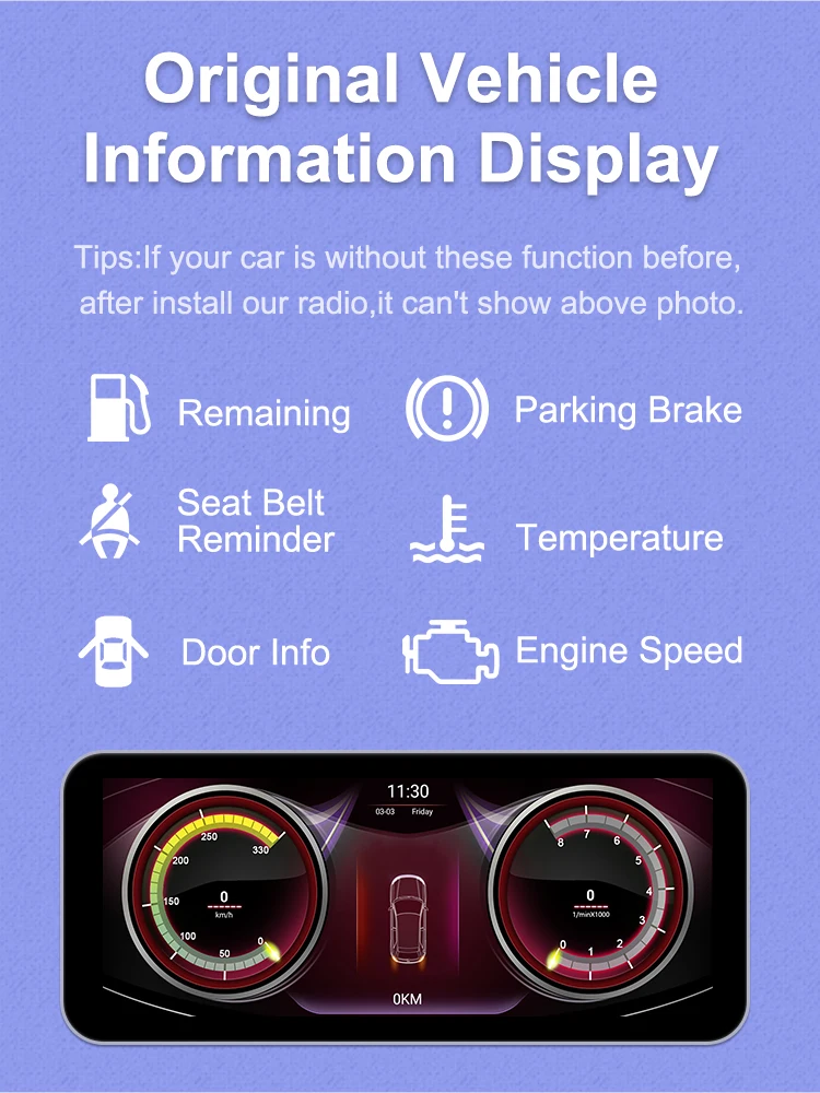 Autotop 10.25 "2din android 13 Autoradio Multimedia-Video-Player für Mercedes Benz C Klasse w204 s204 ntg 4,0 2013-2015 Carplay – Detail 5