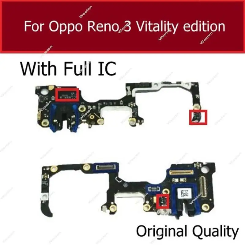 Mic phone Flex Cable For OPPO Reno 2 3 Reno Z 2Z 2F ACE 10x Zoom phone SIM Audio Board Replacement Parts