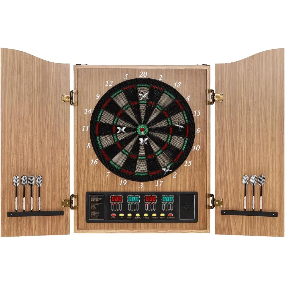 Dart Board Electronic Scoreboard Machine Cabinet LCD Display for Adults and Family