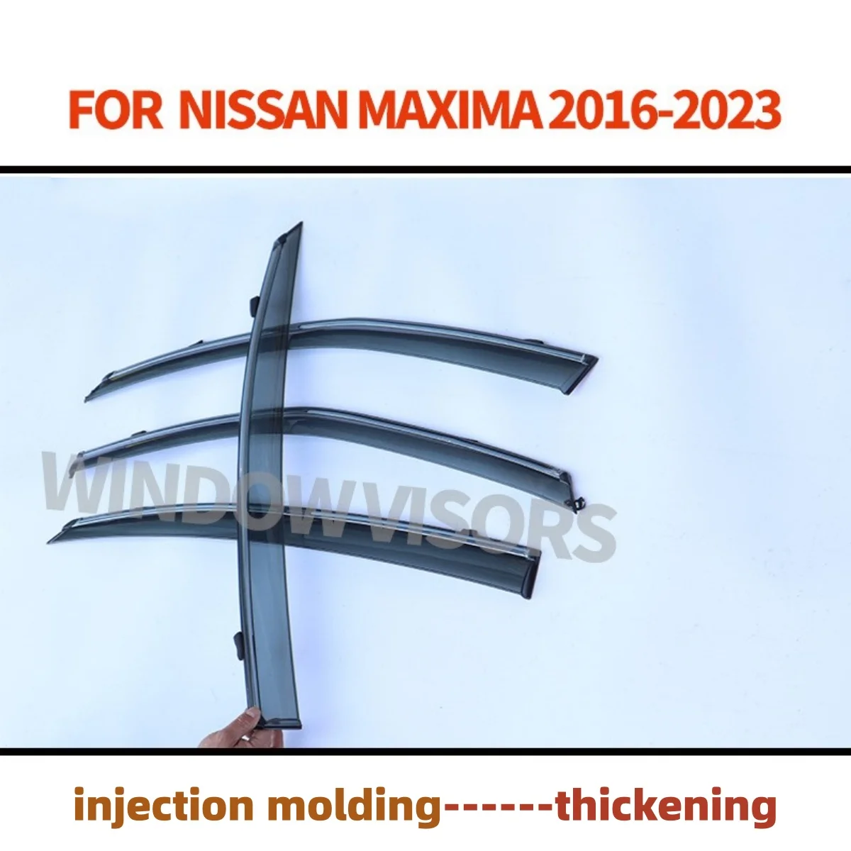 Anti-glare Windproof Window Visor For Nissan Maxima A36 2016-2023 2017 2018 2019 2020 Thickening Sun Shade Canopy Door Visor
