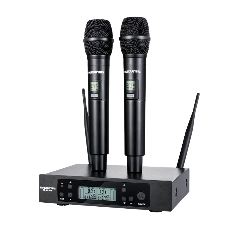 TS-3310UH UHF Wireless Microphone System Dynamic Handheld Mic for karaoke conference church speech