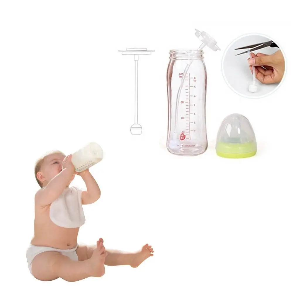 Rotatable Plastic Train Baby In Suck for Newborn Standard Caliber Baby Bottle Accessories Feeding Accessories Baby Bottle Straw