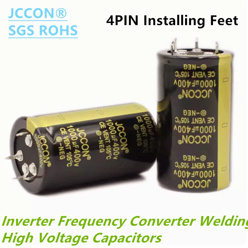 400v1000uf 1 szt. Kondensator aluminiowy 400v 1200uf 1500uf 1800uf 2200uf 2700uf 4-PIN do zasilacza wzmacniacz Hifi niski ESR