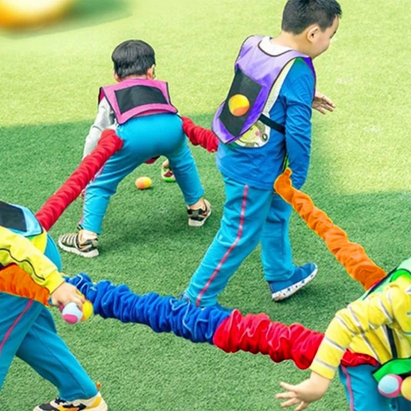 Outdoor Games Team Building Develop Sport Entertainment Toys Children Elasticity Rope Circle Running Push for Kids Sensory Rope