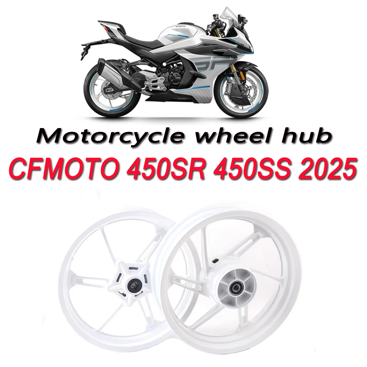 دراجة نارية CF400-12 الأصلي محور عجلات الجبهة الخلفية الألومنيوم محور عجلات صالح ل 450SR 450NK سبائك الألومنيوم محور عجلات 450SS 450-SR