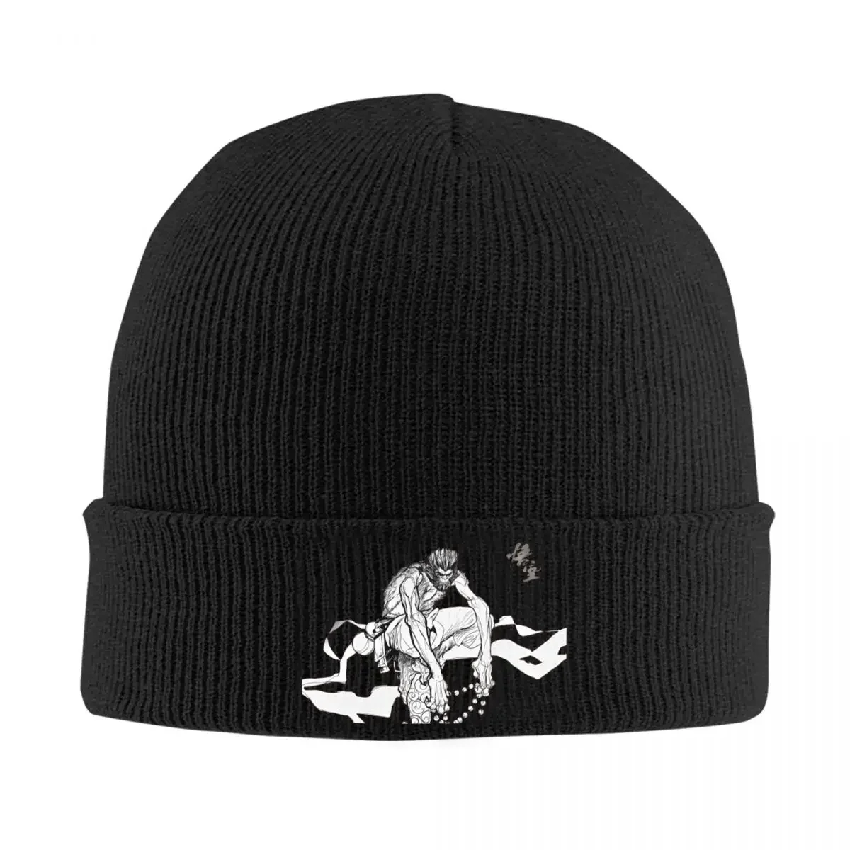 Black Myth WU-Kong Bonnet Hats Beanie Hats Printed Knit Hat Autumn Winter Vintage Men Women Outdoor Sport Warm Soft Cap