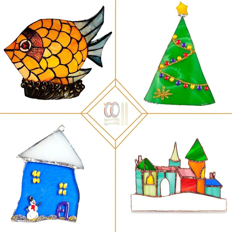 Лента BAAG-медная фольга для витражей и поделок, для пайки витражей, принадлежности для витражей