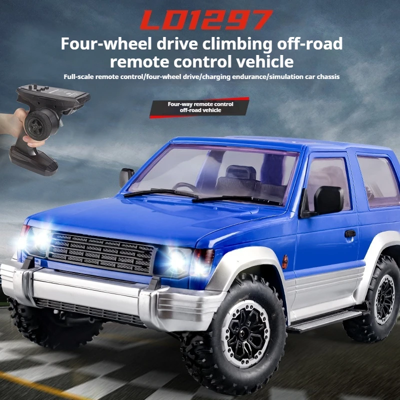 LDRC 1/14 Ld1297 Pajero Rc Remote Controlled Vehicle With Illuminated Four Wheel Drive Off Road Vehicle Simulation Model Toy Gif