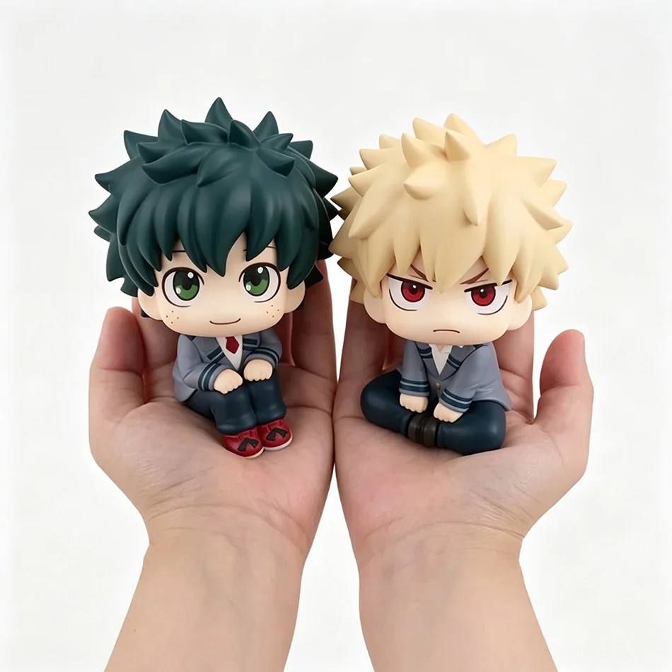 Q Version My Hero Academia Figure, Deku Katsuki Bakugo Todoroki Shoto Anime Action Figure, Collectible Model Toy, Christmas Gift