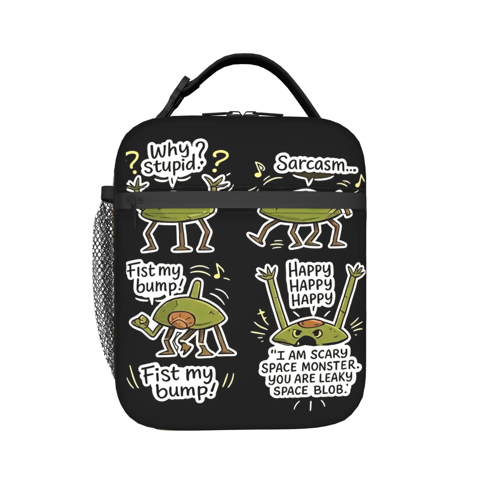 Rocky Project Hail Mary Funny Meme  Lunch Bag  Retro Lunch Box For Unisex School Cooler Bag Oxford Graphic Thermal Tote Handbags