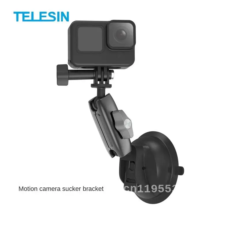 TELESIN Suction Cup Bracket for Gopro11/10/9/Go3/Dji Action4 Sports Camera Accessories