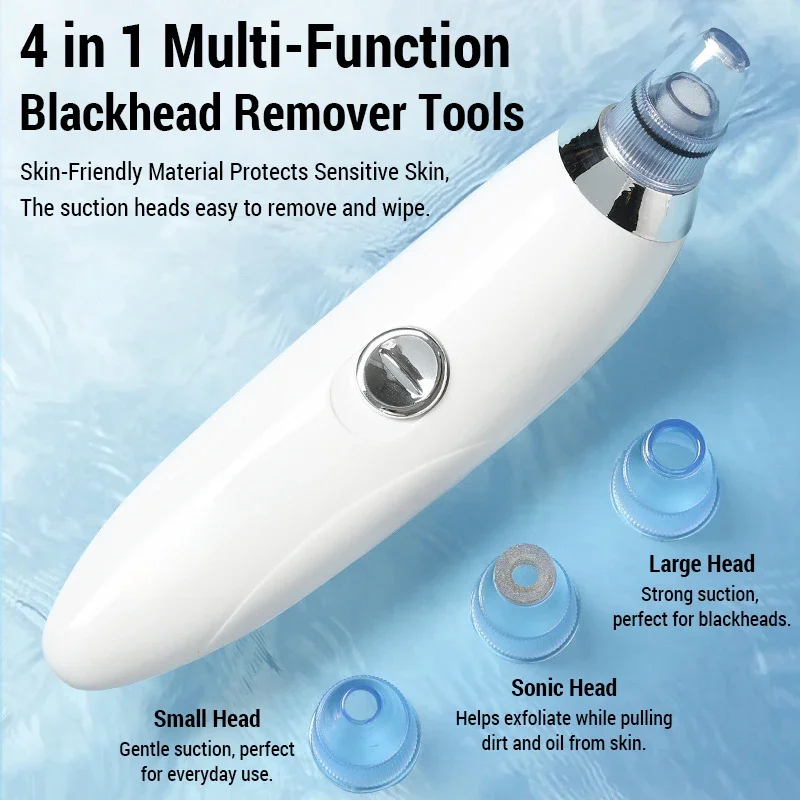 Blackhead Vacuum Remover Face Nose Cleaner T Zone Pore Acne Pimple Removal Vacuum Suction Facial Diamond Beauty Deep Cleaning