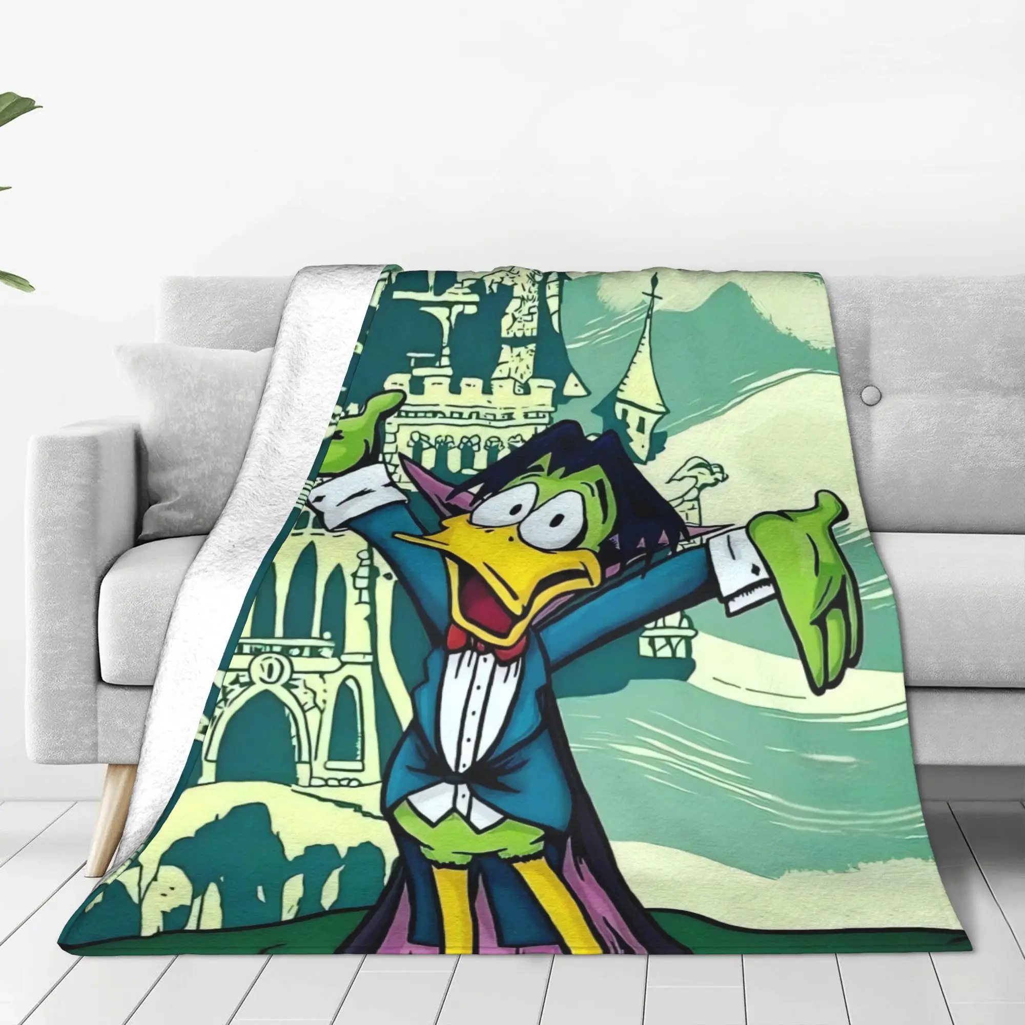 Count Duckula Blanket Autumn/Winter Count Duckula  Multifunction Thin Throw Blankets For bed Couch Bedding Throws