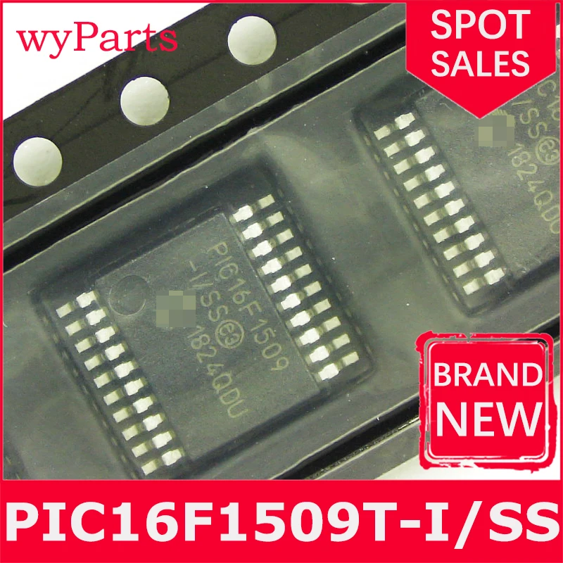 

New/1Pcs PIC16F1509T-I/SS PIC16F1509 SSOP-20 8-bit Microcontrollers - MCU 14KB FLASH 512B RAM