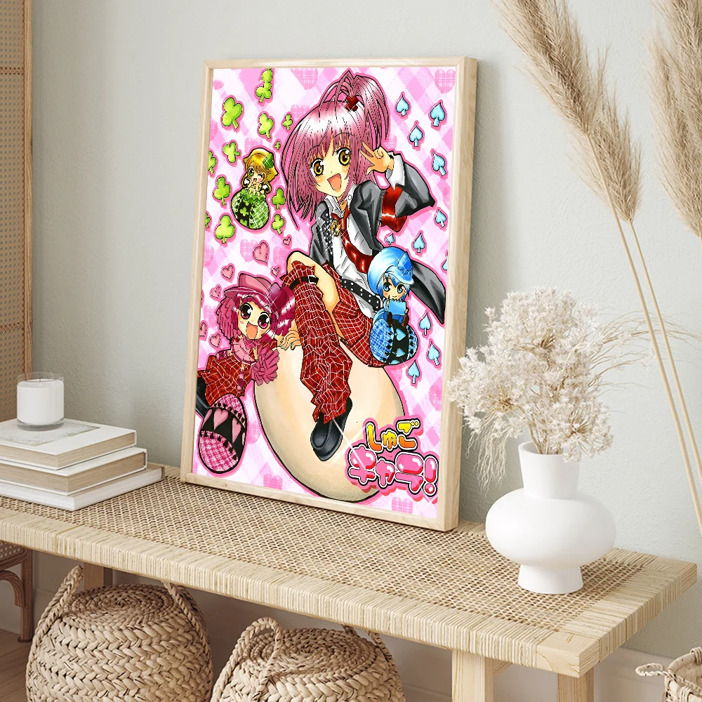 Shugo Chara Japan Anime  Poster Anime Posters Sticky Whitepaper Sticker DIY Room Bar Cafe Kawaii Room Decor