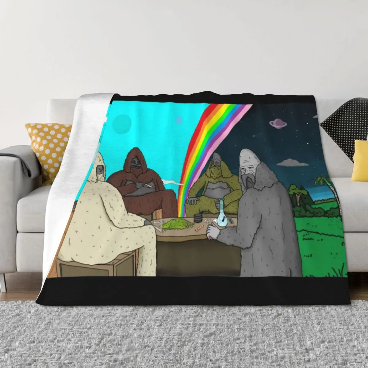 

Secret sasquatch society Throw Blanket decorative Sofa Quilt Decorative Sofa Blankets