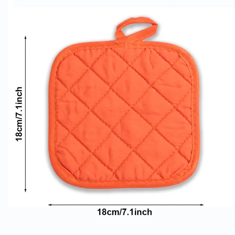 Cotton Pot Holders Multicolor Square Hot Pads Thicken Heat Resistant Potholders with Hanging Loops for Kitchen Cooking Baking