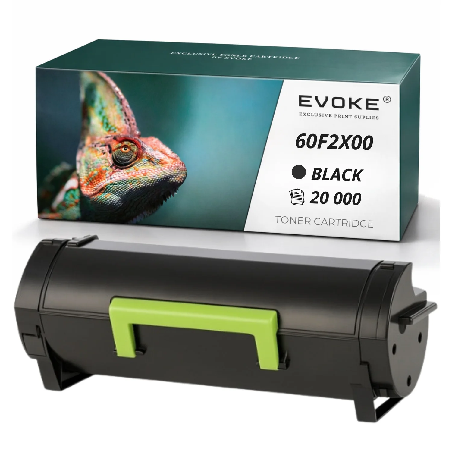 Evoke Compatibele Toner voor Lexmark 60F2X00 602X Zwart 20000 Pagina's Mx510De Mx511De Mx610De Mx611Dte