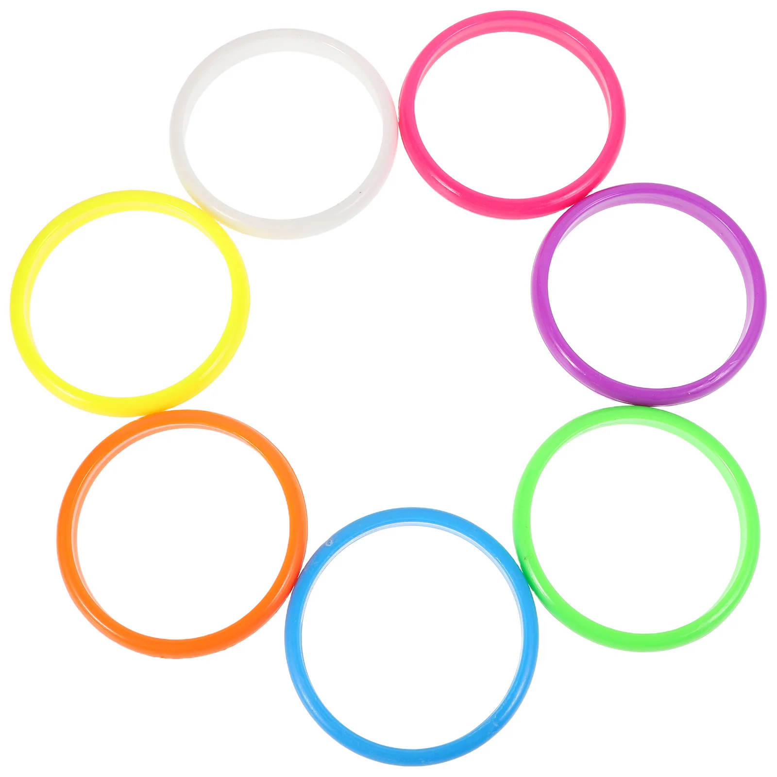 

14Pcs Jelly Toned Plastic Bangle Bracelets Women's Rave Festival Jewelry Colorful Stackable Bangles for Party Night Out