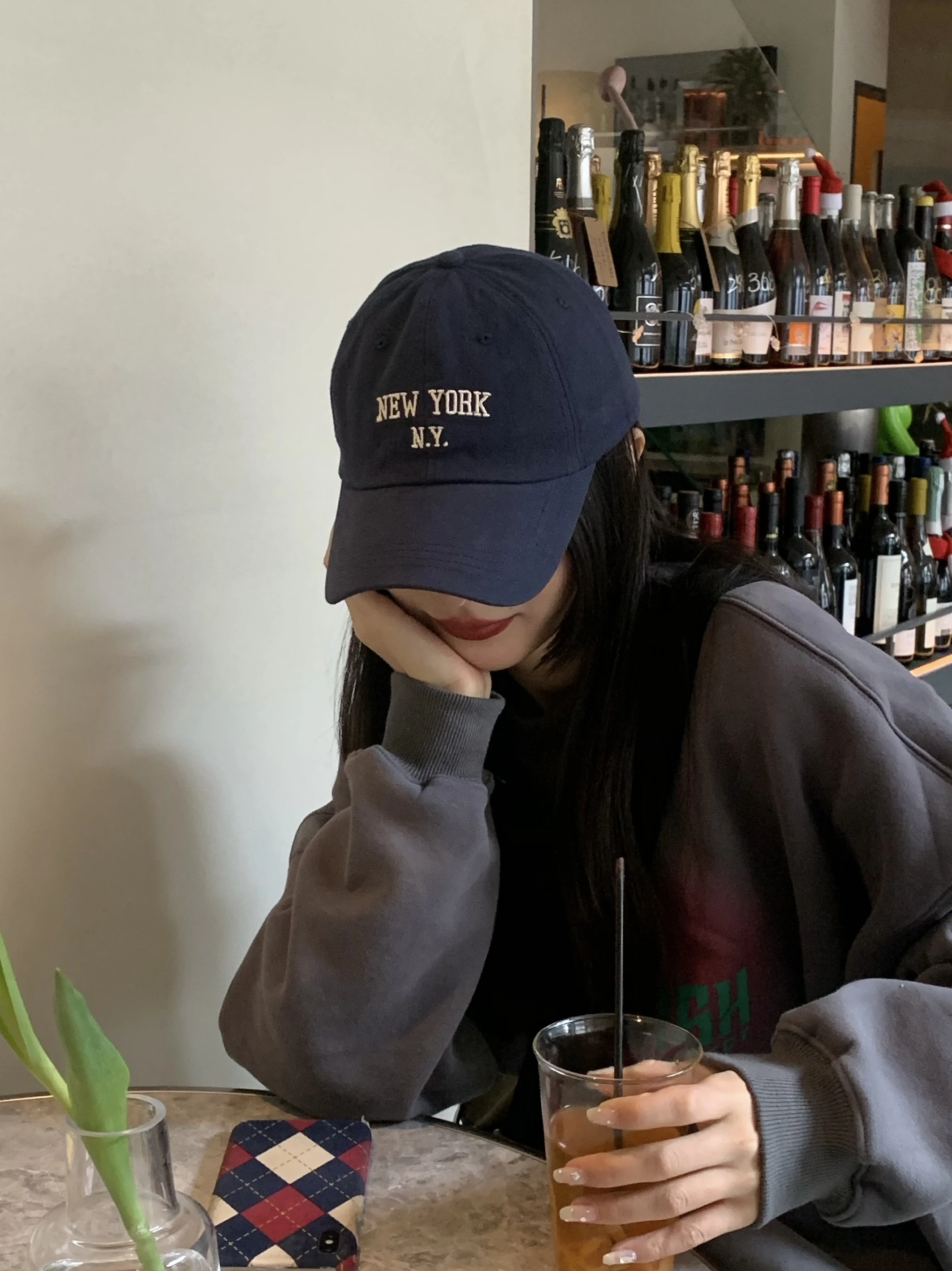 

Бейсболка с надписью Ins в Корейском стиле Женская Новая повседневная универсальная Солнцезащитная шляпа мужская модная маленькая Кепка с лицом