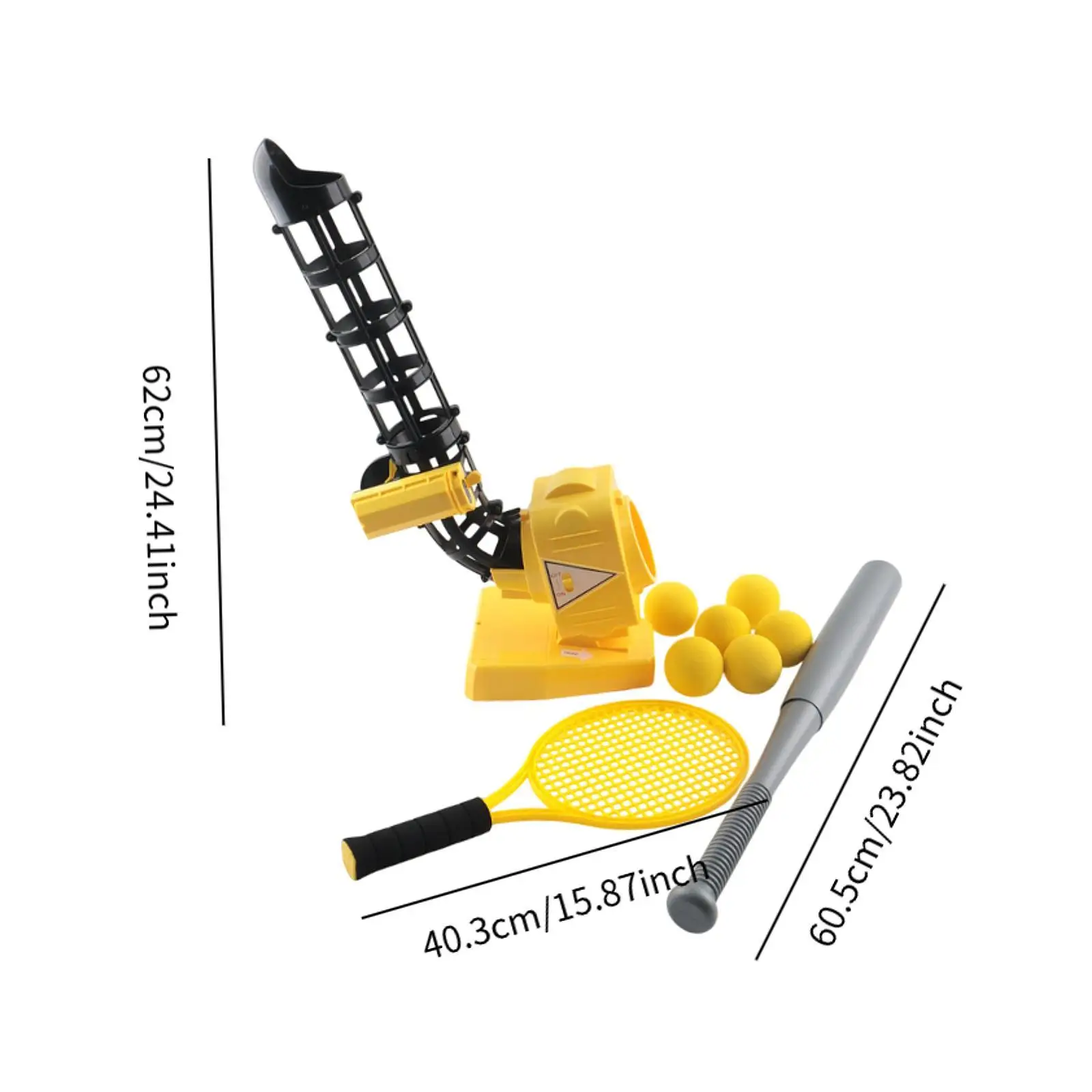 Auto Baseball Pitching Machine Playing Ball Launcher for Kids Teens Children