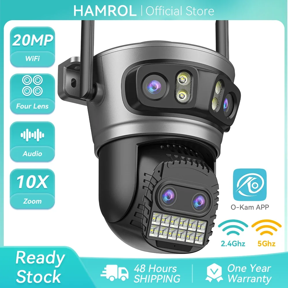 20mp-8k-wifi-Камера-С-Четырьмя-Объективами-Наружная-Безопасность-Наблюдение-Авто-Слежение-Наблюдение-ai-Обнаружение-Человека