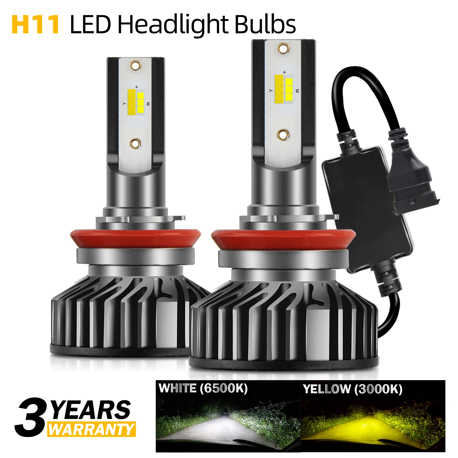 Car Lights 3500k 6500k HB3 HB4 9005 9006 H1 H11 Car Led Bulbs Canbus H7 H4 Led 12V 24V Car Headlight Bulbs Lamp Fog Lights