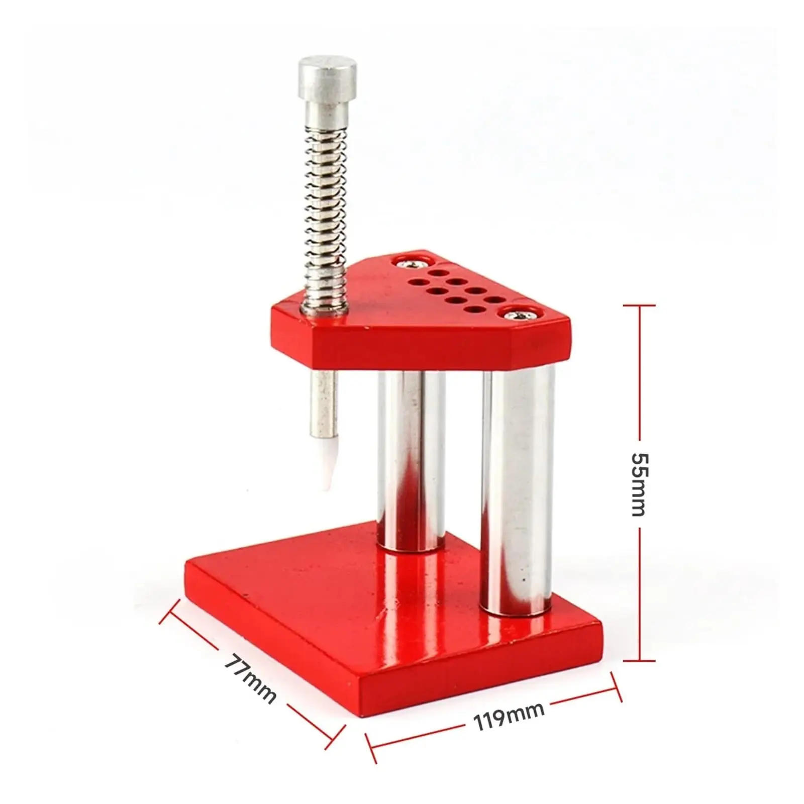 Watch Hand Needle Remover Presser Portable Wristwatch Plunger Puller Accurate Parts Watchmaker Repair Fittings Tools Red Machine