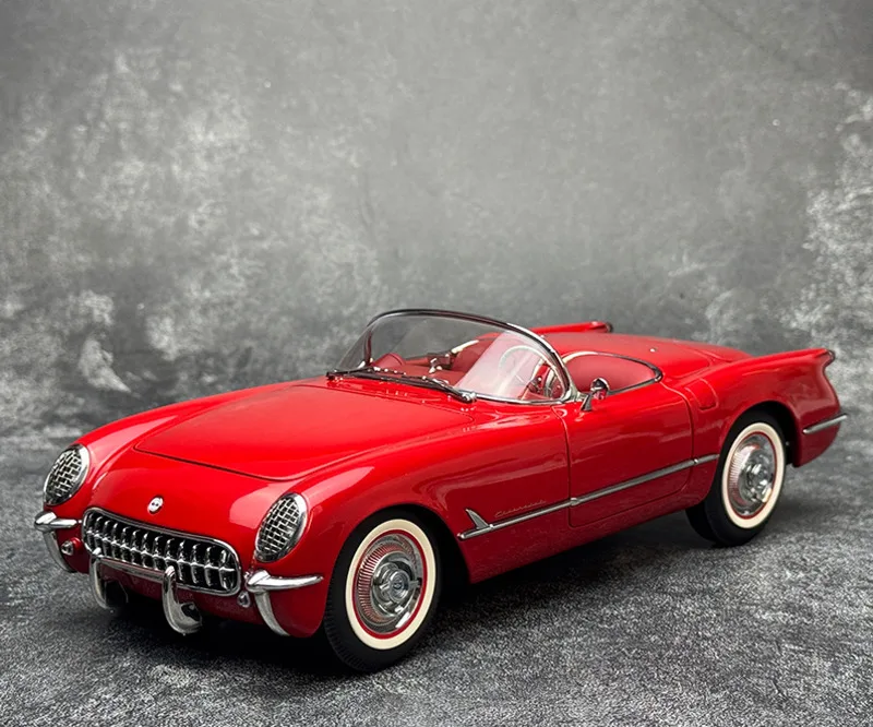 

1/18 New Arrival Special Price Die-cast Metal 1954 American Muscle Convertible Sports Car Model Furniture Display Collection