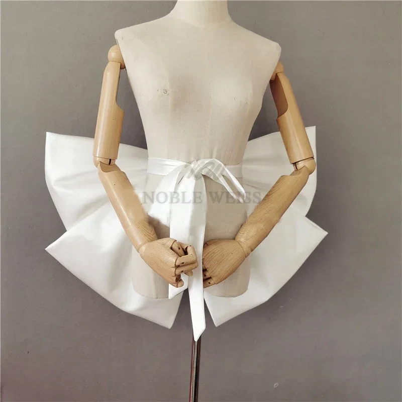 For Wedding Dress With Tie Belt Removable Decor Bow Wedding Dress Fashion Party Gown Satin Big Knots Bow Customized