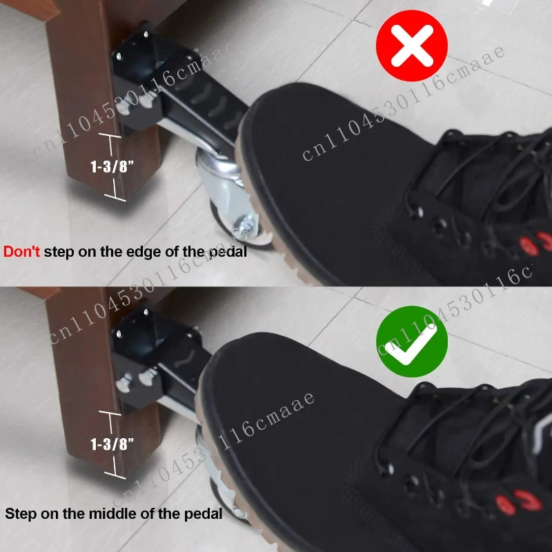 Roulettes télescopiques robustes de Table, capacité de 600 lb, ensemble de 4 roulettes d'établi réglables à montage latéral pour équipement inférieur