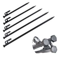 Black Steel Camp Tent Nail 20cm 25cm 30cm Tent Peg