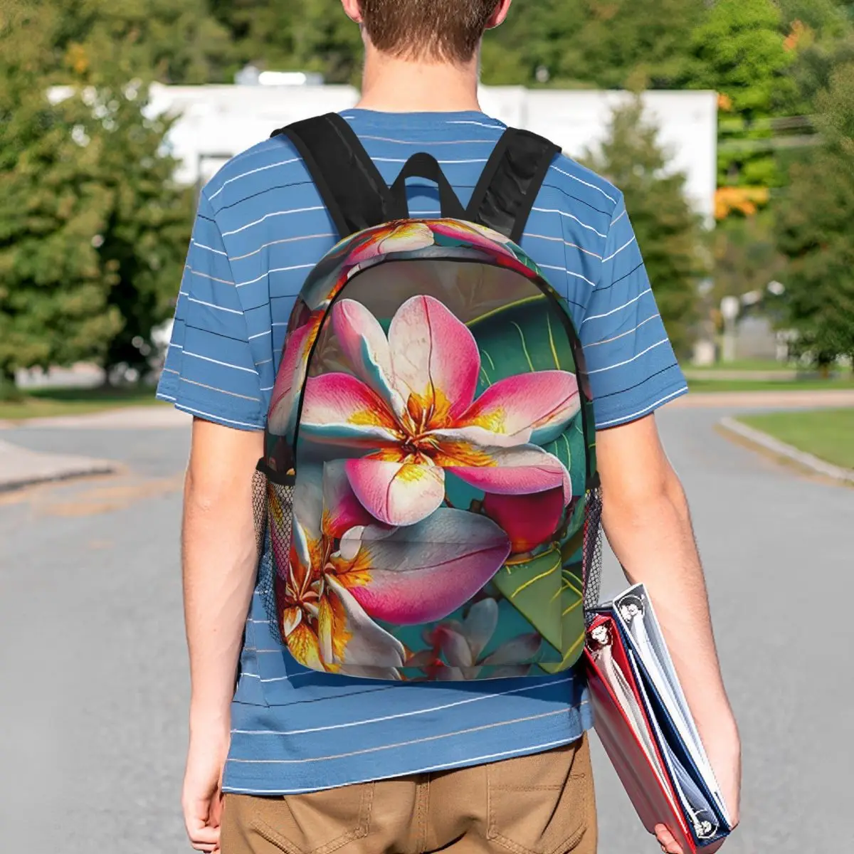 Tropical Blossom Harmony Backpack Student BookBag Kids School Bag Laptop Shoulder Bags for Boys Girls