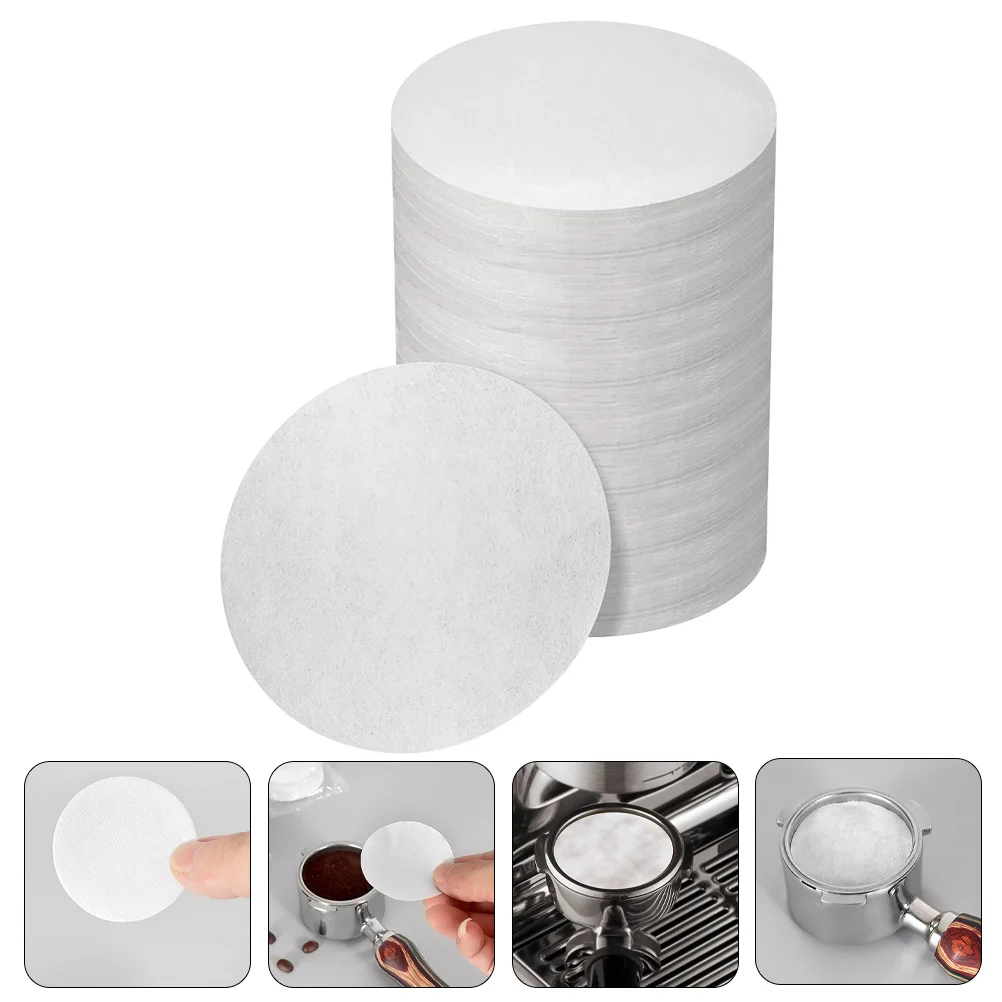 

200pcs Paper Pads Disposable For Espresso Machine Premium Smooth Fast Filtering Easy Storage Filters Disposable Paper Filter