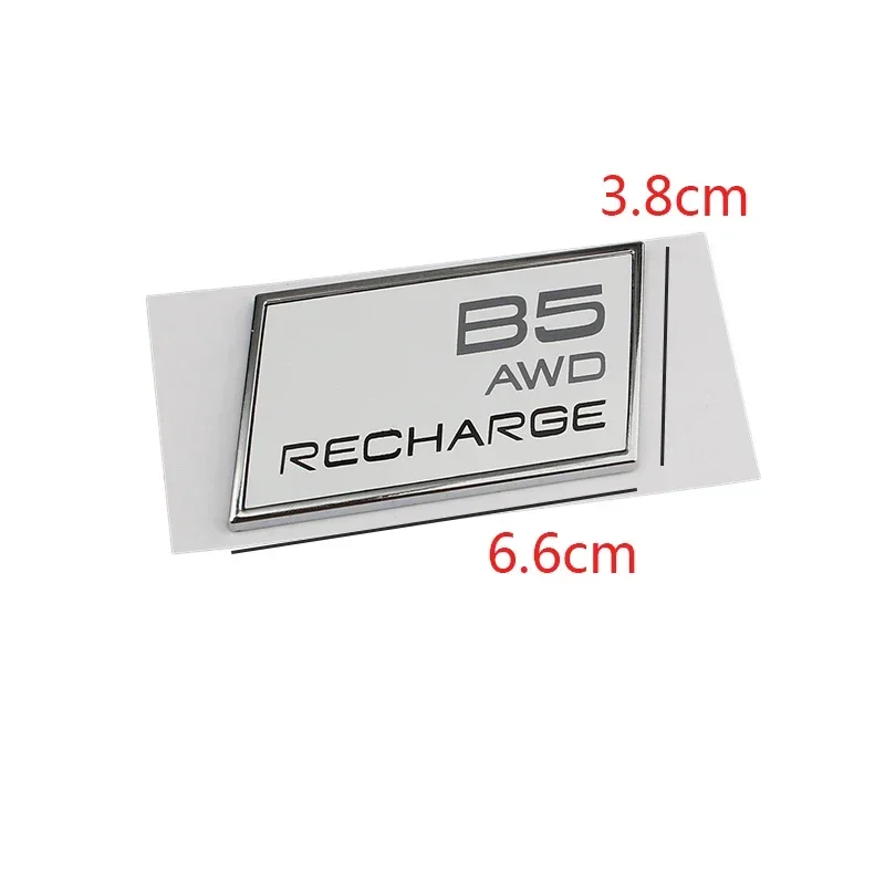 6.6x3.8cm ABS Emblem Car Side Sticker for Volvo T3 T4 T5 T6 T8 B5 B6 XC90 V70 V70XC S60L Auto Body Badge Decal Accessories