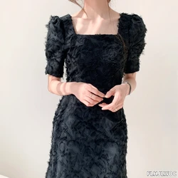 2023 Hot Sales Woman Japanese Style Design Clothes Date Holiday Party Christmas Red Zipper Vintage Korea Chic Long Dress