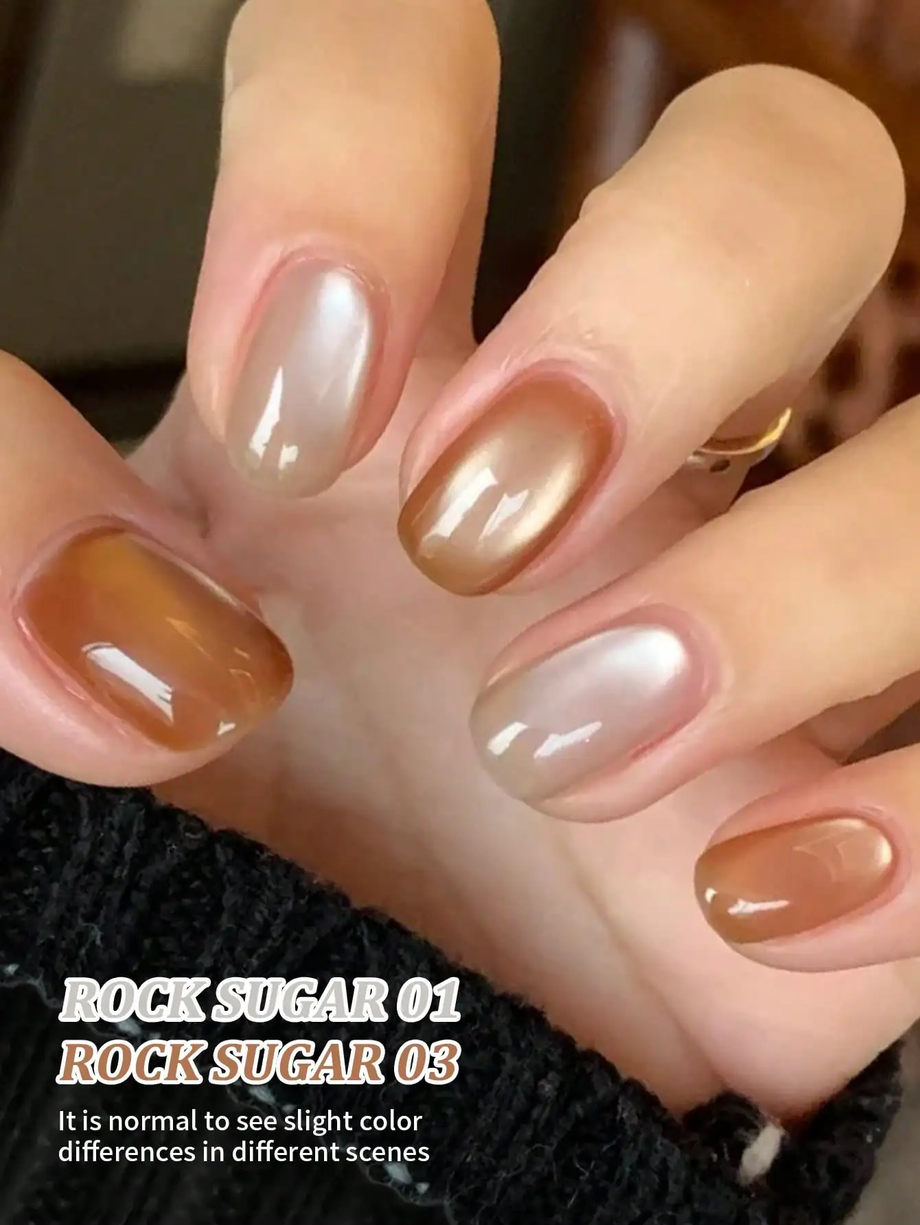 XEIJAYI 2個入り 15ml アイスキャンディー キャッツアイ ジェルネイルポリッシュ - 剥がせる、UV/LED ソークオフジェル、光沢仕上げ 女性のマニキュアに最適