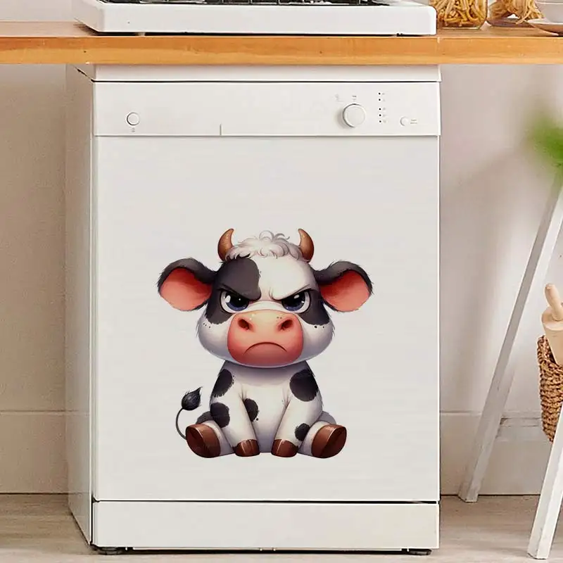 Grumpy Animals Wall Sticker Living Room Bedroom Sticker Kitchen Refrigerator Home Decoration Funny