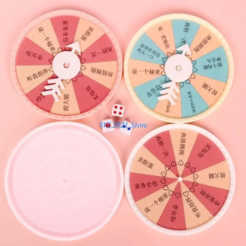 G5GC منضدية الغزل القرص الدوار الراتنج مجموعة قوالب مع مؤشر قوالب ملصق للنساء الأطفال لتقوم بها بنفسك صنع قوالب الايبوكسي