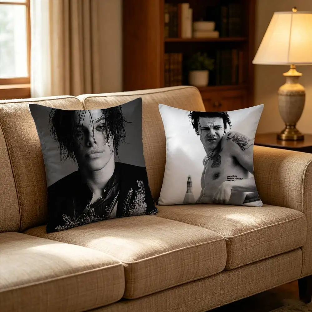 

hot singer YUNGBLUD Idols Sleek and sophisticated Pillow Case Cushion Cover Throw Pillow Case For Car Sofa
