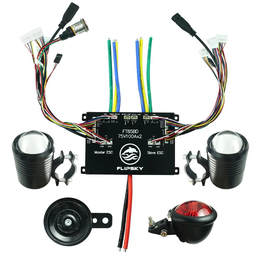 FLIPSKY FT85BD ESC met aluminium behuizing NON-VESC voor elektrisch skateboard / scooter / ebike snelheidsregelaar / elektrische motorfiets