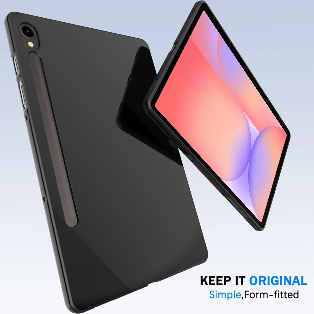 case for tab A7 Lite/A7/A8/A9/A11/A9+/A11+/S7/S8/S9/S10 FE/S10 Lite, Slim Matte TPU Rubber Soft Skin Silicone Protective Cover