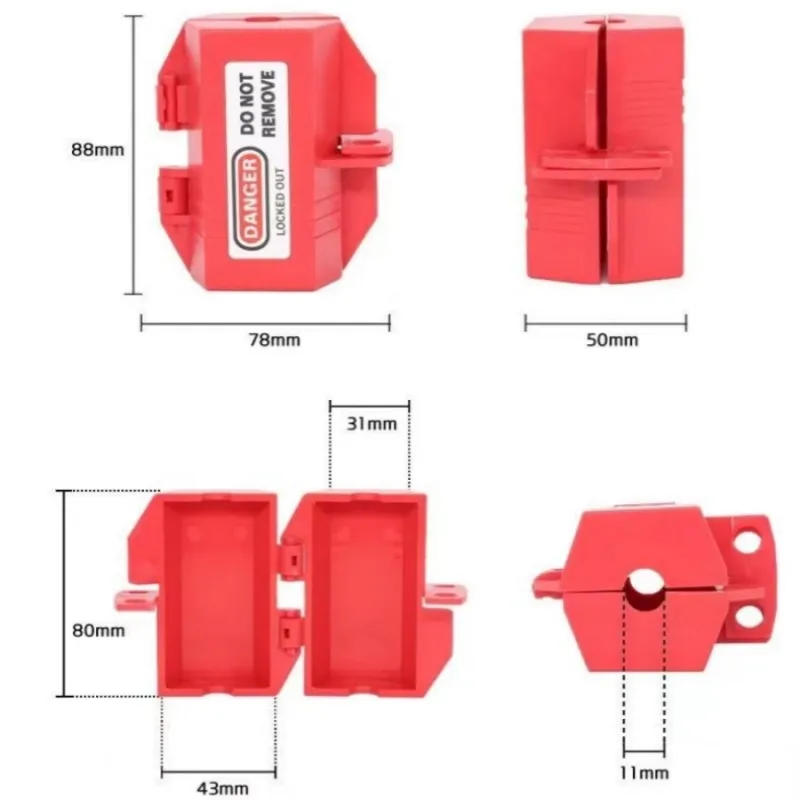 1Pcs Luokelock safety lockout box for electrical plug lockout industrial household plug locks loto lock device safety tools