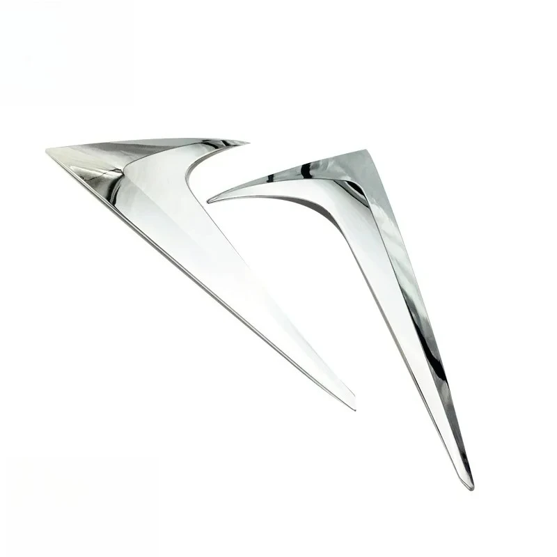 For Mazda CX-5 CX5 KF 2017-2021 2022 2023 2024 Chrome Car Rear Window Spoiler Cover Trim Side Wing Triangle Trims Accessories view 5