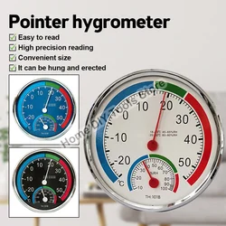 Pointer Thermometer Thermohygrometer Hygrometer Indoor Outdoor 2 In 1 Wall-mounted Desktop Temperature Humidity Meter Household