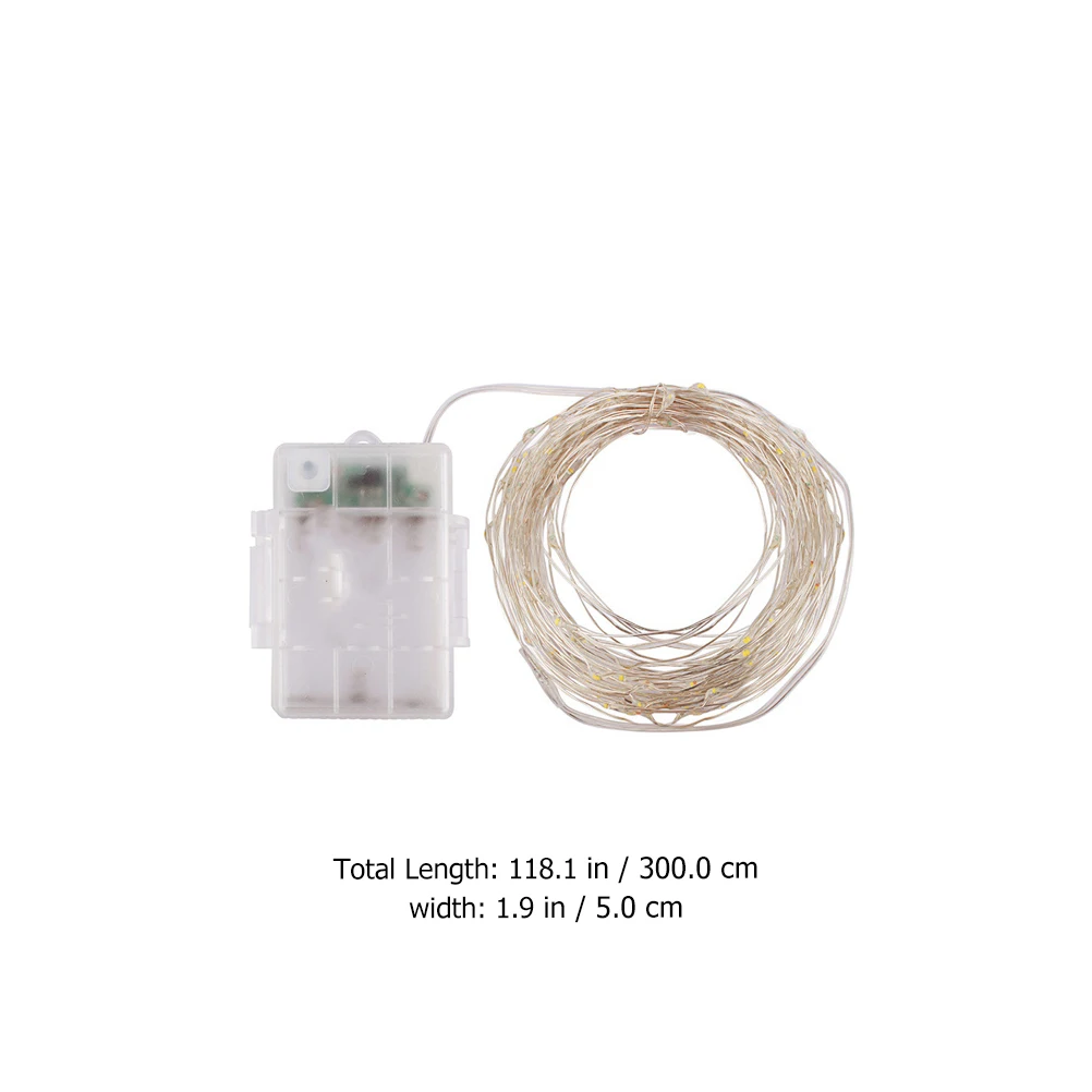 

4Pcs Waterproof LED Fairy Lights Flexible Copper Wire Decorative Light for Indoor Outdoor Festivals Fairy Lights