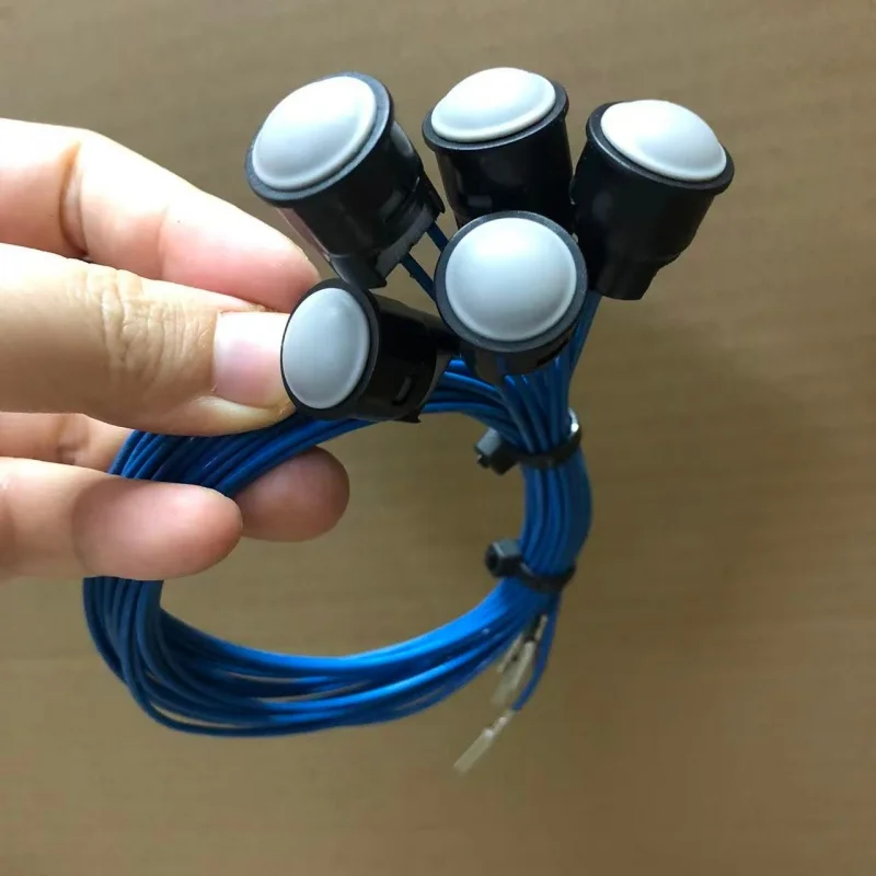 Immagine 6: Pulsante joystick per escavatore 5 pezzi (grigio 2 linee) 635-8205 per CAT 336Gc 330Gx