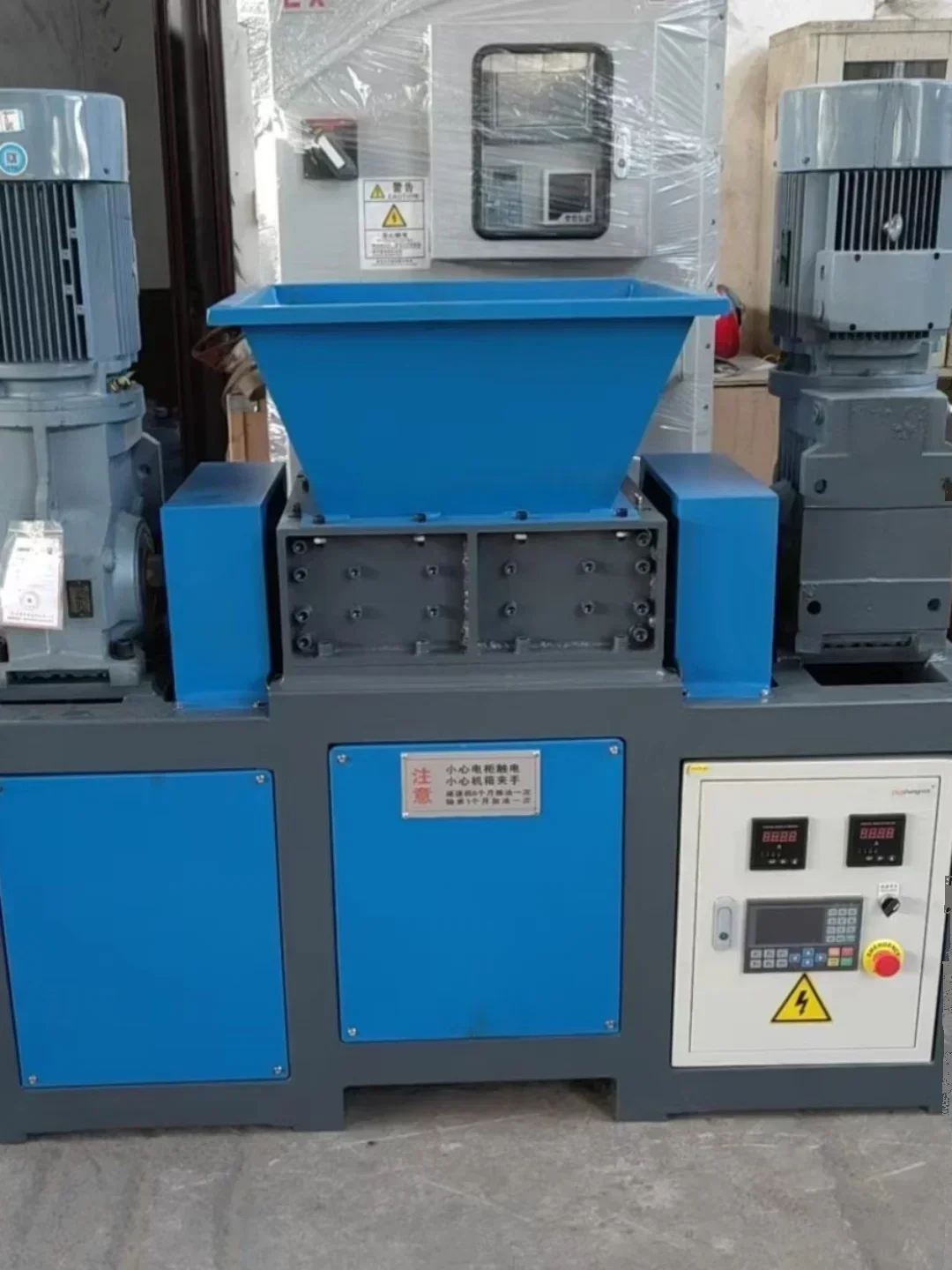 industrial household waste, multifunctional Dual axis shredder for metal scrap, aluminum plastic, wood