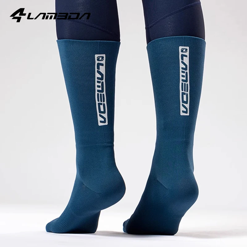LAMEDA Cycling Socks Men Professional Compression Running Socks Non-Slip Sports Accessories Basketball Socks Football Socks Man image 6