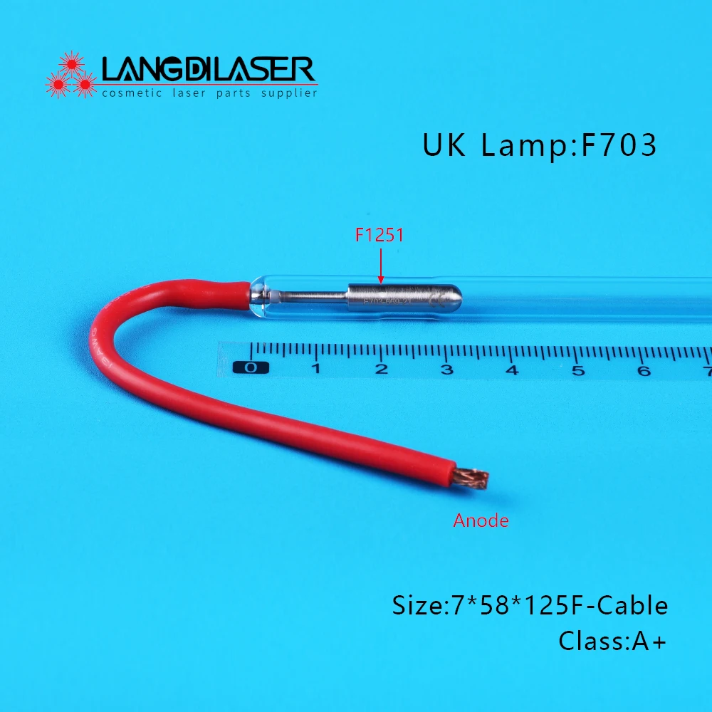 Lamp Code F703-xxx / UK Lamp 7*58*125F - Wire / IPL Flash Lamp / UK Import IPL Flash Lamps
